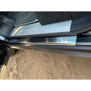 Накладки на пороги Carmos (4 шт., нержавейка) Range Rover III L322 2002-2012 гг. фото 3