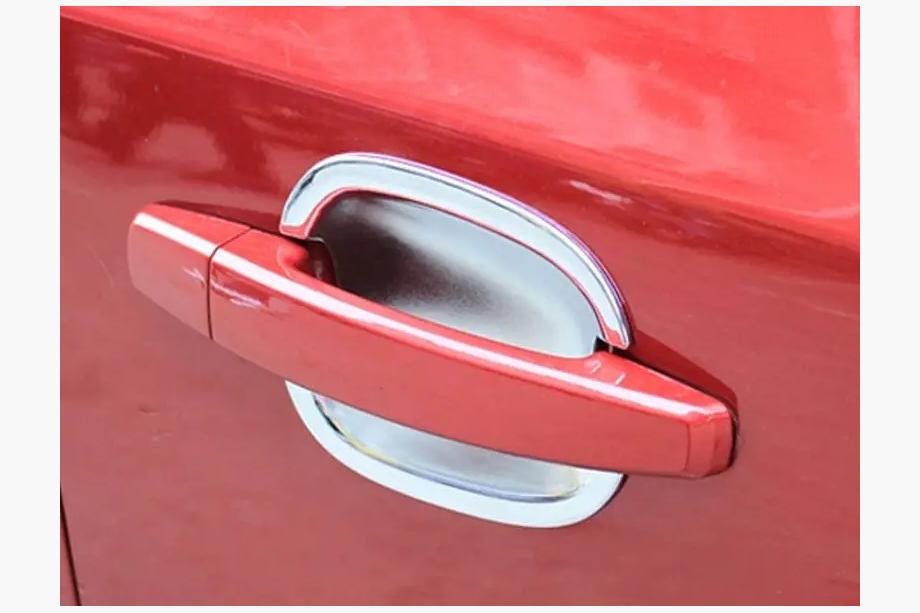 Chevrolet Cruze 2009–2015 гг. Накладки на чашки под ручки из нержавеющей стали (4 шт) Фото 5