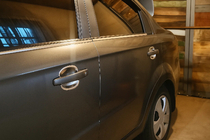 Opel Corsa D 2007-2014 гг. Накладки на чашки под ручки из нержавеющей стали (4 шт) фото 4