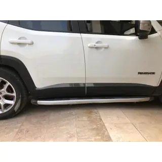 Молдинги дверные Черный Хром (4 шт, нерж сталь) Jeep Renegade 2014- гг. фото 4