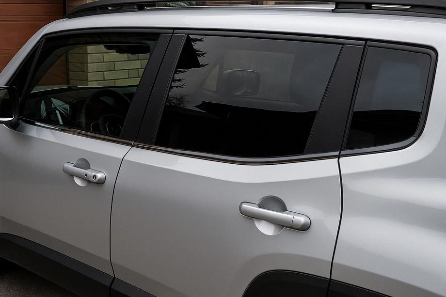 Окантовка окон Черный Хром (6 шт, нерж. сталь) Image