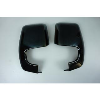 Накладки на Зеркала Черный Хром (2 шт., пластик) Ford Custom 2013-2022 гг. фото 3