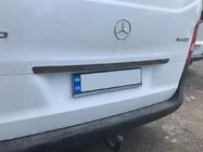 Mercedes Vito/V-class W447 2014- гг. Накладка на крышку багажника над номером BlackChrome (нерж сталь) фото 2