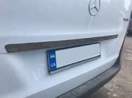 Mercedes Vito/V-class W447 2014- гг. Накладка на крышку багажника над номером BlackChrome (нерж сталь) фото 4