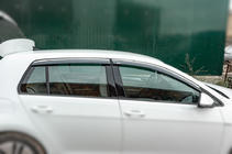 Ветровики с хромированным молдингом HB (4 шт, Niken) фото 3