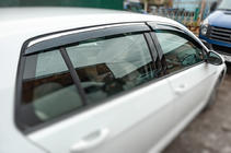 Ветровики с хромированным молдингом HB (4 шт, Niken) фото 2