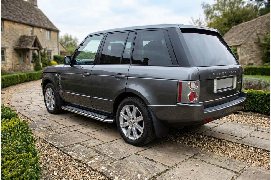 Range Rover III L322 2002-2012 гг. Боковые Подножки Maydos V2 (2 шт., Алюминий и Нержавейка) Фото 1