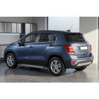 Боковые Подножки Maydos V2 (2 шт., Алюминий и Нержавейка) Chevrolet Trax 2012-2023 гг. фото 1