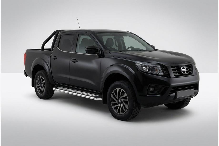 Nissan Navara/NP300 2016- гг. Боковые Подножки Maydos V2 (2 шт., Алюминий и Нержавейка) Фото 1