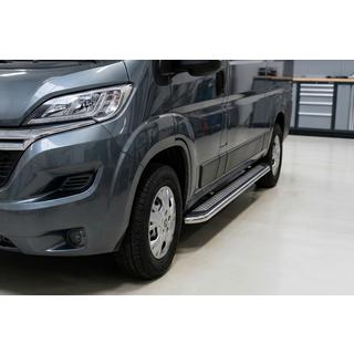Боковые Подножки Maydos V2 (2 шт., Алюминий и Нержавейка) Fiat Ducato 2006-2025 гг. фото 1