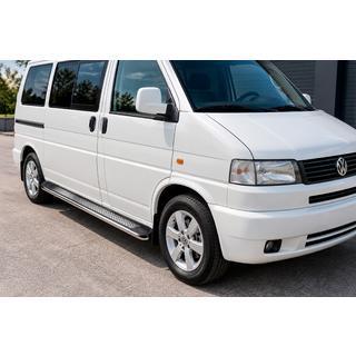 Боковые Подножки Maydos V2 (2 шт., Алюминий и Нержавейка) Volkswagen T4 Caravelle/Multivan 1990–2003 гг. фото 1