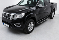 Nissan Navara/NP300 2016- гг. Боковые Подножки Bosphore Grey (2 шт., Алюминий) фото 1