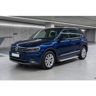 Боковые Подножки Maya V2 (2 шт., Алюминий) Volkswagen Tiguan 2016-2023 гг. фото 1