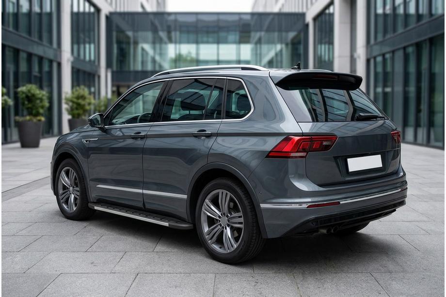 Volkswagen Tiguan 2016-2023 гг. Боковые Подножки Duru (2 шт., Алюминий) Image