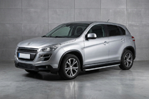 Peugeot 4008 2012-2017 гг. Боковые пороги Fullmond (2 шт., алюминий) фото 1