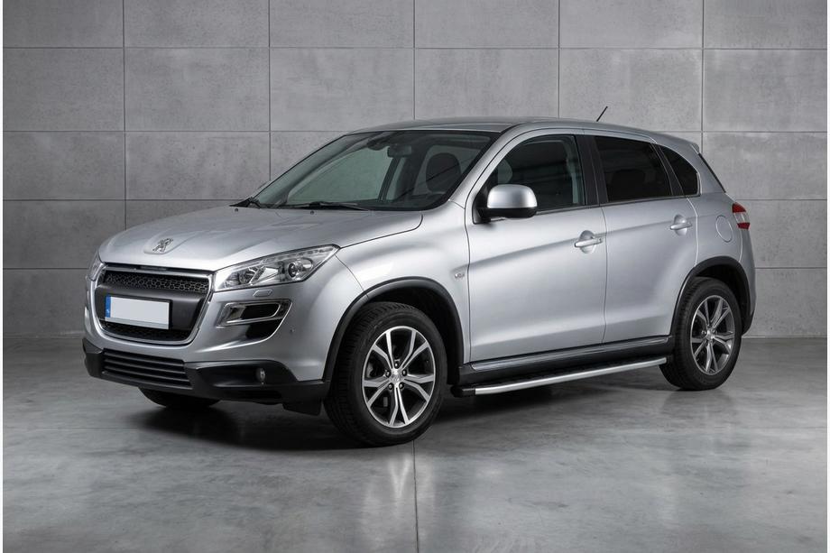 Peugeot 4008 2012-2017 гг. Боковые пороги Fullmond (2 шт., алюминий) Image