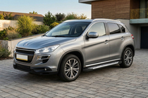 Peugeot 4008 2012-2017 гг. Боковые Подножки Line (2 шт., Алюминий) фото 1