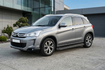 Citroen C-4 Aircross 2012-2017 гг. Боковые Подножки Allmond Black (2 шт., Алюминий) фото 1