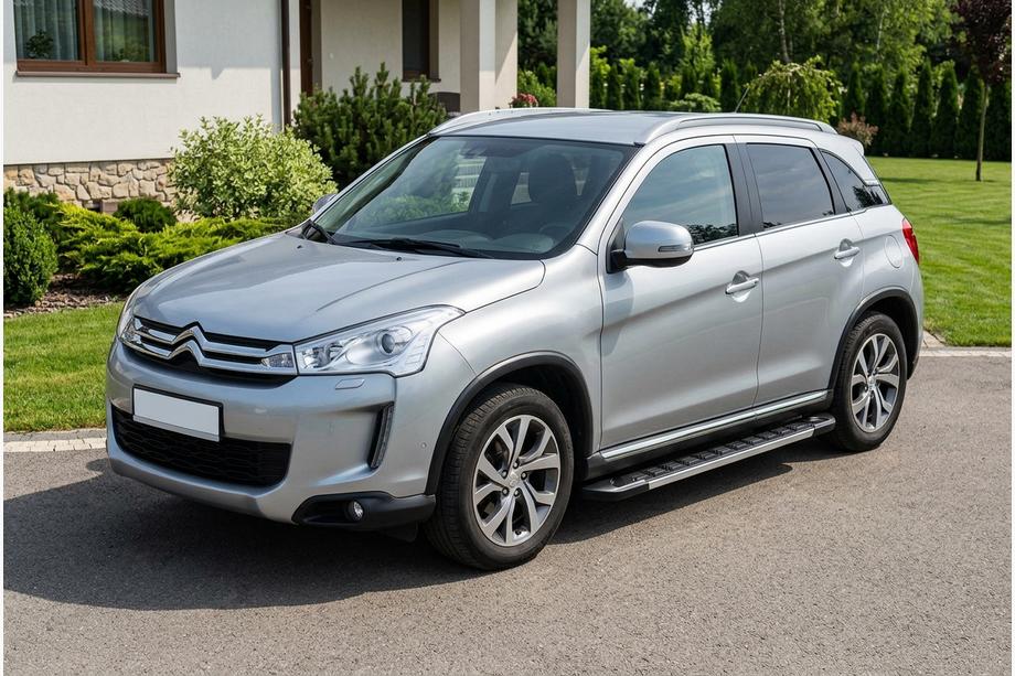 Citroen C-4 Aircross 2012-2017 гг. Боковые пороги RedLine V1 (2 шт., алюминий) Image