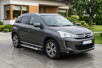 Citroen C-4 Aircross 2012-2017 гг. Боковые Подножки Sunrise (2 шт., Алюминий) фото 1