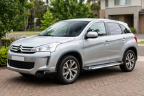 Citroen C-4 Aircross 2012-2017 гг. Боковые Подножки Line (2 шт., Алюминий) фото 1