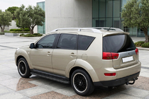 Peugeot 4007 2007-2013 гг. Боковые пороги Bosphorus Black (2 шт., алюминий) фото 1
