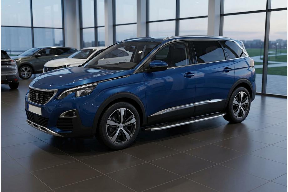 Peugeot 5008 2016-2023 гг. Боковые Подножки Fullmond (2 шт., Алюминий) Image