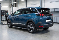 Peugeot 5008 2016-2023 гг. Боковые Подножки Duru (2 шт., Алюминий) фото 1