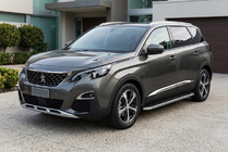 Peugeot 5008 2016-2023 гг. Боковые Подножки Maydos V1 (2 шт., Алюминий и Нержавейка) фото 1