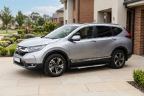 Honda CRV 2017-2022 гг. Боковые пороги RedLine V1 (2 шт., алюминий) фото 1