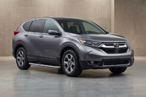 Honda CRV 2017-2022 гг. Боковые Подножки Tayga Grey (2 шт., Алюминий) фото 1