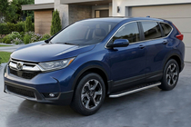 Honda CRV 2017-2022 гг. Боковые Подножки Maydos V1 (2 шт., Алюминий и Нержавейка) фото 1