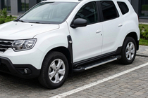 Dacia Duster 2018-2024 гг. Боковые пороги RedLine V1 (2 шт., алюминий) фото 1