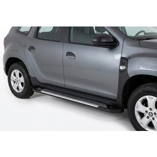 Боковые Подножки Line (2 шт., Алюминий) Dacia Duster 2018-2024 гг. фото 1