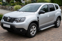 Dacia Duster 2018-2024 гг. Боковые Подножки Maya V4 (2 шт., Алюминий) фото 1