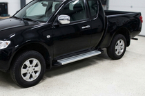 Fiat Fullback 2016- гг. Боковые Подножки Maya V2 (2 шт., Алюминий) фото 1