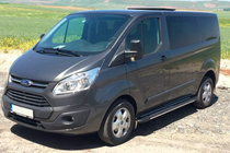 Ford Custom 2013-2022 гг. Боковые пороги Bosphorus Grey (2 шт., алюминий) фото 6