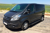 Ford Custom 2013-2022 гг. Боковые пороги Bosphorus Grey (2 шт., алюминий) фото 2
