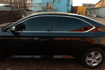 Полный комплект хромированных окантовок окон нержавейка фото 2