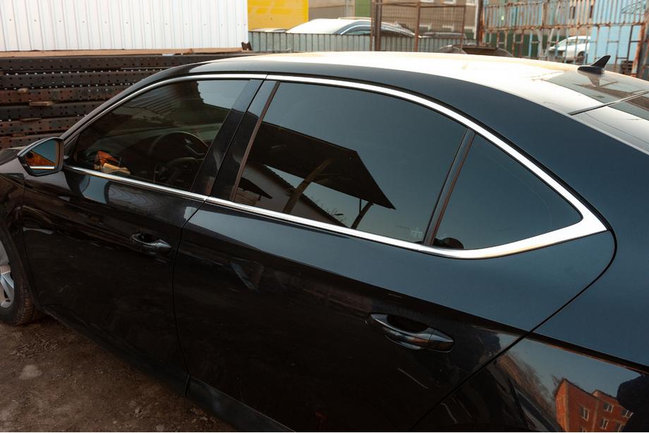 Skoda Superb 2015↗ Полная окантовка окон (нерж) Image
