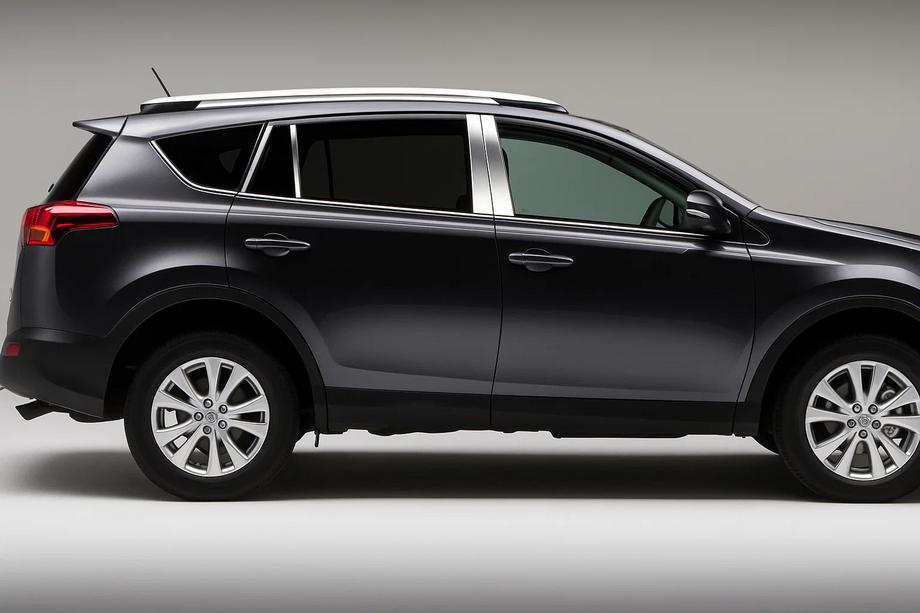 Toyota Rav 4 2013-2018 гг. Накладки на дверные стойки из нержавеющей стали (8 шт) Image