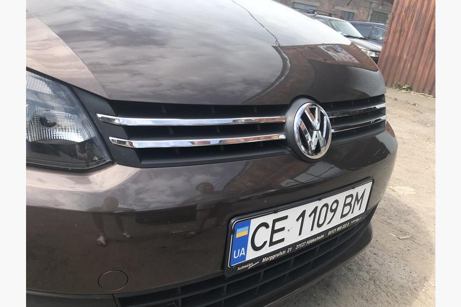 Volkswagen Caddy 2010-2015 гг. Хром накладки на решетку (узкая модель) Фото 4
