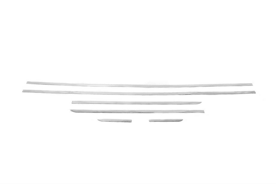 Mercedes C-class W204 2007-2015 гг. Накладки на дверные молдинги из нержавеющей стали (6 шт) Фото 3