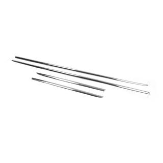 Хром накладки на дверные молдинги Тип-1 (4 шт, нержавейка) Mercedes E-сlass W213 2016-2023 гг. фото 3