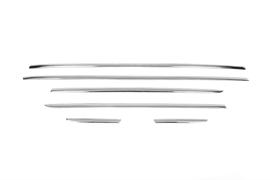 Mercedes S-class W222 2013-2022 гг. Накладки на молдинги V1 (6 шт, нержавейка) Фото 2