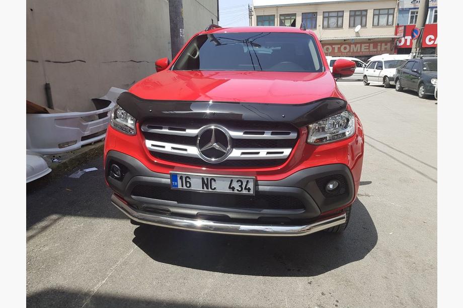 Mercedes X class 2017-2020 гг. Дефлектор капота (EuroCap) Фото 5