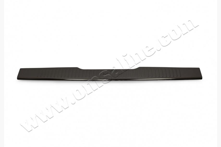 Mercedes Viano 2004-2014 гг. Накладка на задний бампер Черный Хром OmsaLine (нерж сталь) Фото 3