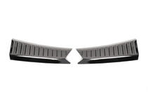 Накладка на порог багажника 2013-2016 (2 шт., черная нержавейка) фото 1