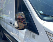 Ford Transit 2014- гг. Накладки на Зеркала Черный Хром (2 шт, пластик) фото 1
