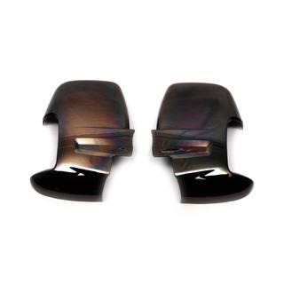 Накладки на Зеркала Черный Хром (2 шт, пластик) Ford Transit 2014- гг. фото 3